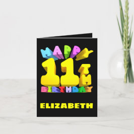 ハッピー11誕生日カード シーズンカード