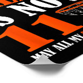 ハッピー11誕生日11歳バスケットボール11位 ポスター (角)