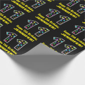 ハッピー11誕生日、おもしろいスカラフルターズ11 ラッピングペーパー (角)