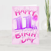 ハッピー11誕生日 カード (正面)