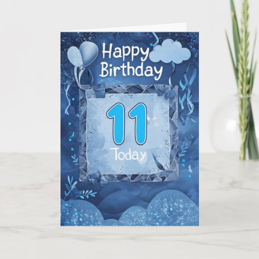 ハッピー11誕生日 カード (正面)