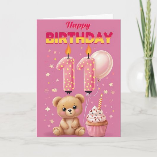 ハッピー11誕生日 カード (正面)