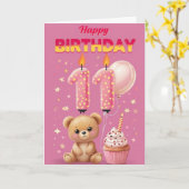 ハッピー11誕生日 カード (黄色い花)