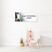 ハッピー12誕生日ダンスパーティーライトバナー 横断幕 (インサイチュ)
