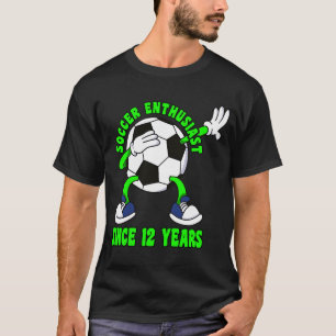 ハッピー12誕生日12歳ダビングサッカー12日 Tシャツ