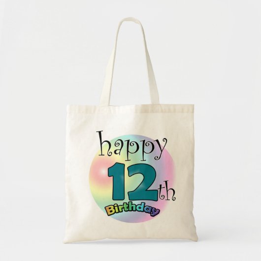 ハッピー12誕生日 トートバッグ (正面)