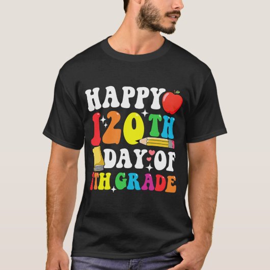 ハッピー120日7年生120学期Teac Tシャツ (正面)