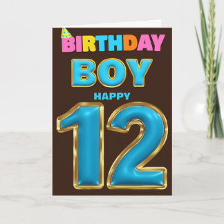 ハッピー12th誕生日カード カード