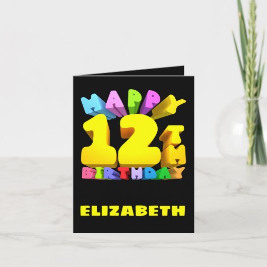 ハッピー12th誕生日カード シーズンカード (正面)