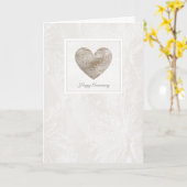 ハッピー13thアニバーサリーレーススタイルハート カード (黄色い花)