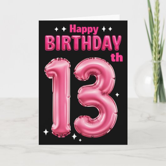 ハッピー13th誕生日カード カード (正面)