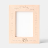 ハッピー13th誕生日ボーイ レーザー彫刻フレーム (正面)