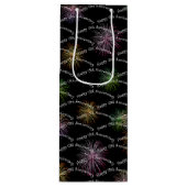 ハッピー15周年花火ワイン抱き枕 ワインギフトバッグ (正面)