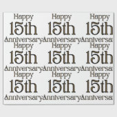 ハッピー15周年記念ラッピング紙 ラッピングペーパー (フラット)