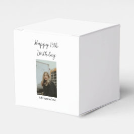 ハッピー15th誕生日を追加する名前フォト文字 モダン フェイバーボックス