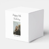 ハッピー15th誕生日を追加する名前フォト文字 モダン フェイバーボックス (裏面サイド)