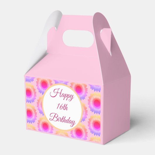 ハッピー16誕生日お願いボックス フェイバーボックス (正面サイド)