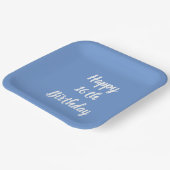 ハッピー16誕生日コーンフラワーブルーカスタムパーティー ペーパープレート (傾斜あり)