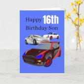 ハッピー16th誕生日ソン カード (黄色い花)