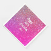 ハッピー16th誕生日ネームピンクローズ金ゴールドグリッター (コーナー)