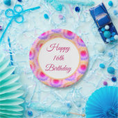 ハッピー16th誕生日紙プレート ペーパープレート (パーティー)