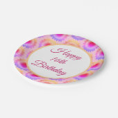 ハッピー16th誕生日紙プレート ペーパープレート (アングル)