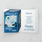 ハッピー16th誕生日- 16ジリオンハグ&キス カード (内部)