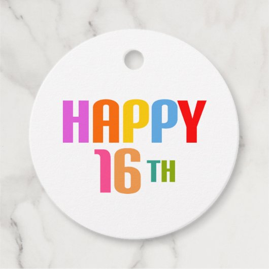 ハッピー16th フェイバータグ (正面)