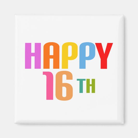ハッピー16th マグネット (正面)