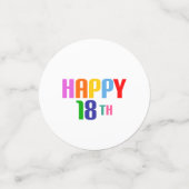ハッピー18日 コンフェッティ (スモール正面)