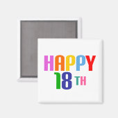 ハッピー18日 マグネット (正面/裏面)