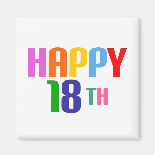 ハッピー18日 マグネット (正面)