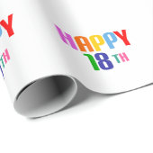 ハッピー18日 ラッピングペーパー (ロールコーナー)