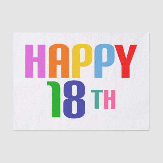 ハッピー18日 薄葉紙 (正面)