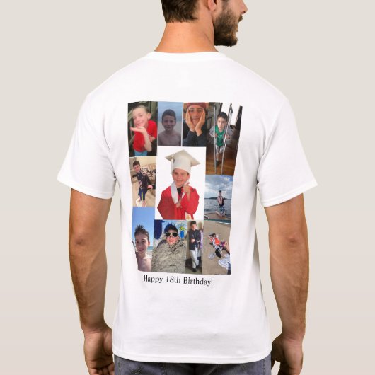 ハッピー18歳の誕生日エヴァン! Tシャツ (裏面)