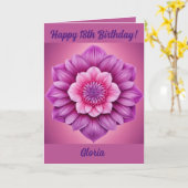 ハッピー18誕生日カード カード (黄色い花)