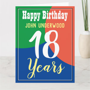 ハッピー18誕生日カード カード