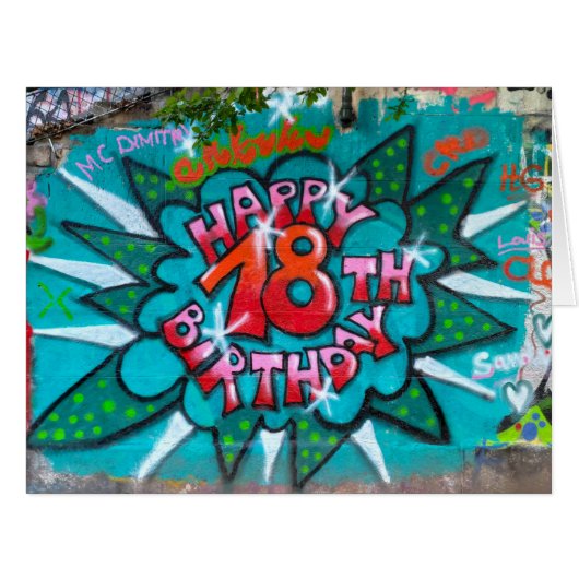 ハッピー18誕生日グラフィティ (正面横)