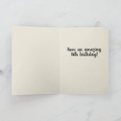 ハッピー18誕生日ソンモダン金ゴールドリース名 カード (内部)