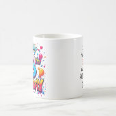 ハッピー18誕生日デビューガール引用文グラフィティ コーヒーマグカップ (中央)