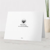 ハッピー18誕生日ドーターピンクローズブーケ カード (裏面)