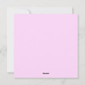 ハッピー18誕生日ピンクカード シーズンカード (裏面)