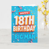 ハッピー18誕生日 カード (黄色い花)
