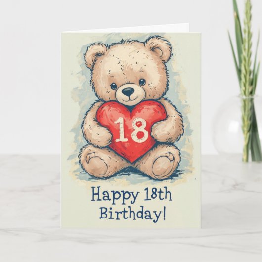 ハッピー18誕生日 カード (正面)