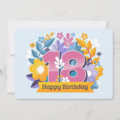 ハッピー18誕生日 シーズンカード (正面)
