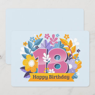 ハッピー18誕生日 シーズンカード