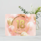 ハッピー18誕生日 シーズンカード (スタンド正面)