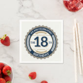 ハッピー18誕生日 スタンダードカクテルナプキン (インサイチュ)