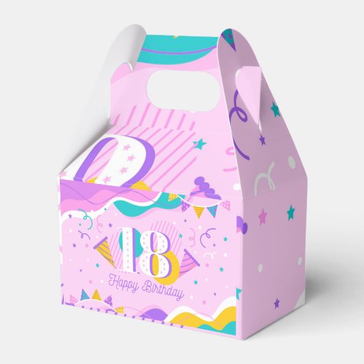 ハッピー18誕生日。 フェイバーボックス (正面サイド)