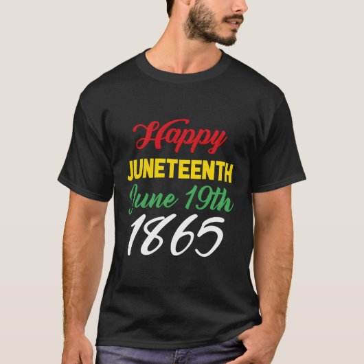 ハッピー1865年6月19日 Tシャツ (正面)
